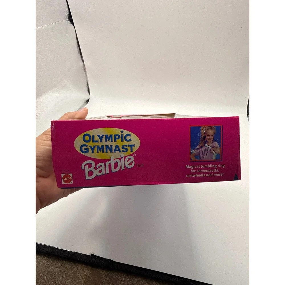 Mattel Olympic Gymnast Barbie Doll 1996 Atlanta Games 15123 NIB Tumbling Ring